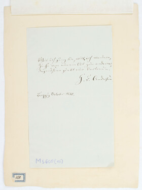 H.C. Andersen, 2 Widmungsblätter