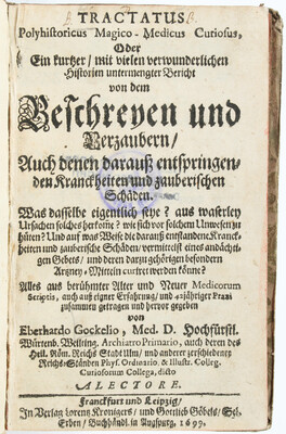 Gockel, Beschreyen und Verzaubern