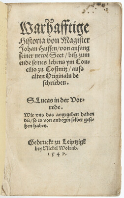 (Cochläus), Historia von Hussen