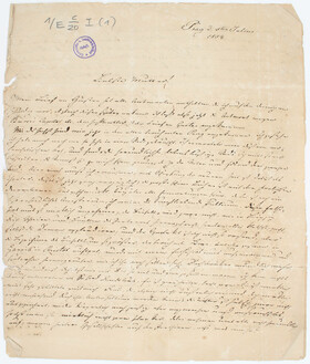T. Apel, Brief mit Zusatz von Richard Wagner + Beilagen
