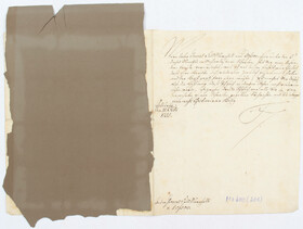Friedrich II. Brief an Generalfeldmarschall v. Dossow
