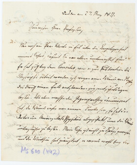 C.G. Körner, 8 Briefe an C.A.H. Clodius. 1810-11.