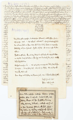 J.C. Lavater, Brief mit Albumbl. + Brief v. Schreiberhand. 3 Bll.
