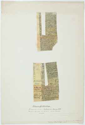 Balbus, Catholicon 1460. Fragmente. 5 Bll.