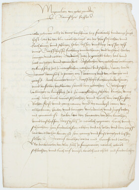 Maximilian I., Brief an Jakob Fugger