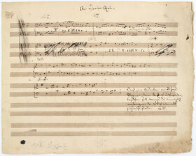 Wagner, Eigenhändiges Notenblatt 