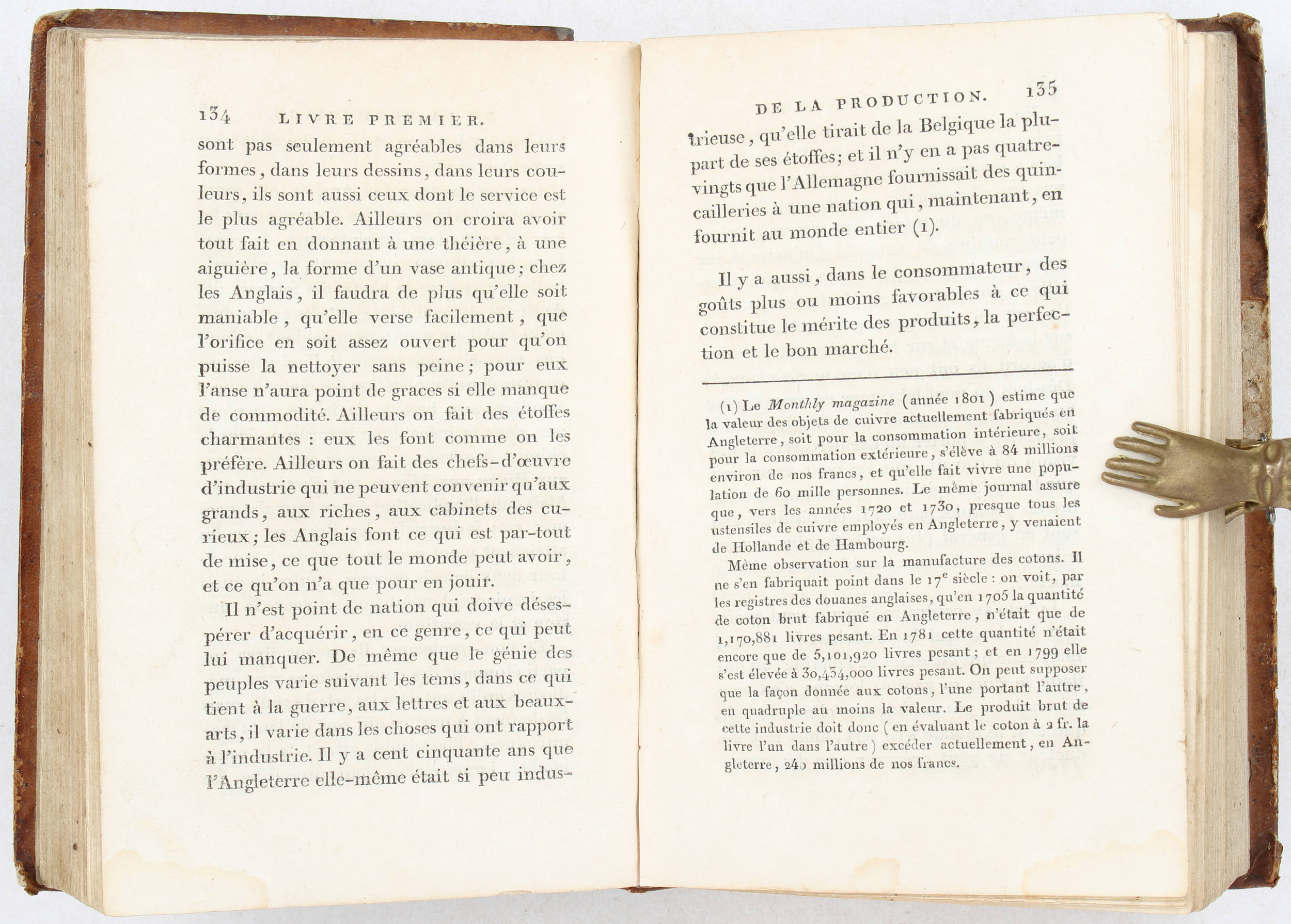 Say, Traité d'économie politique. 1803. 2 Bde