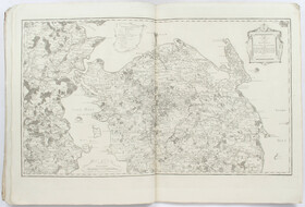 Atlas von Dänemark mit 8 Karten von Wessel u.a.