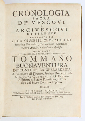 Cerracchini, Cronologia sacra... di Firenze
