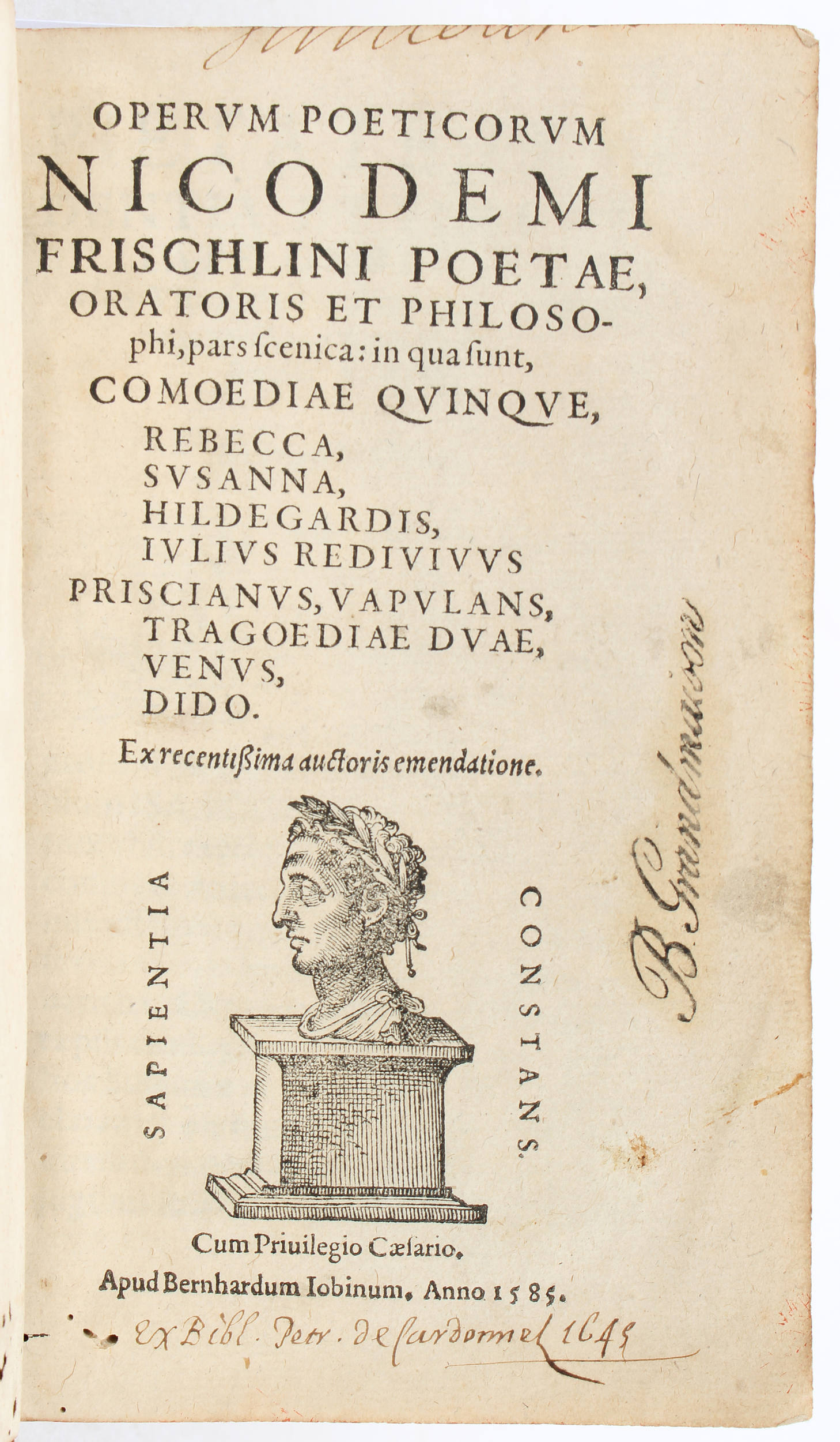 Frischlin, Operum poeticorum