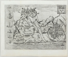 Baniyas mit Burg Margat. Raigniauld / 3 Bll.