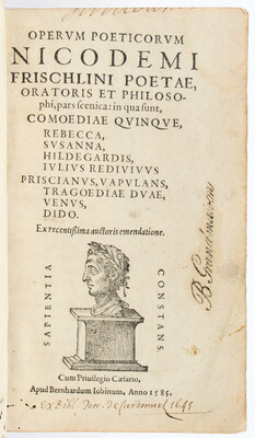 Frischlin, Operum poeticorum