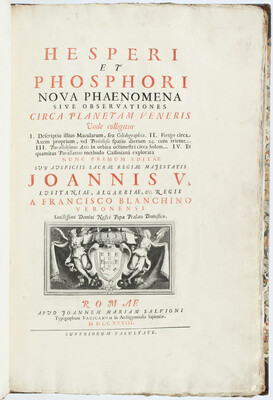 Bianchini, Hesperi et phosphori
