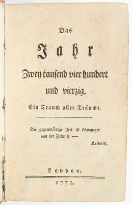 (Mercier), Das Jahr 2440