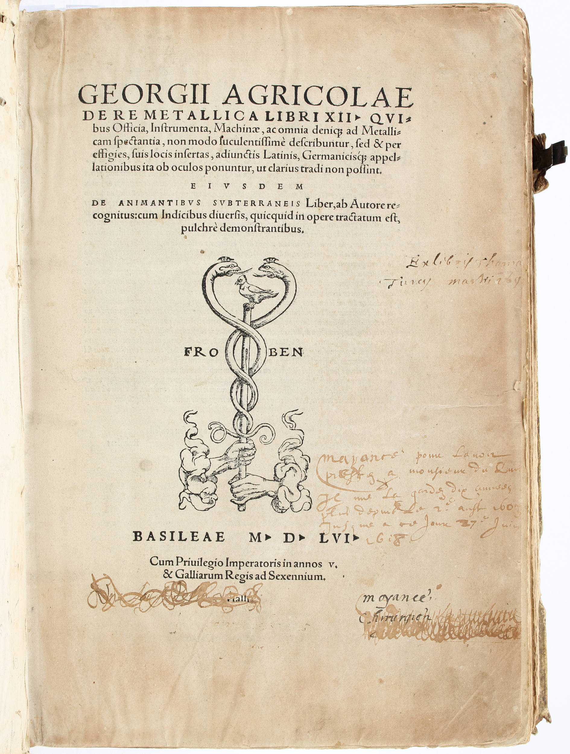 Agricola, De re metallica. 1556