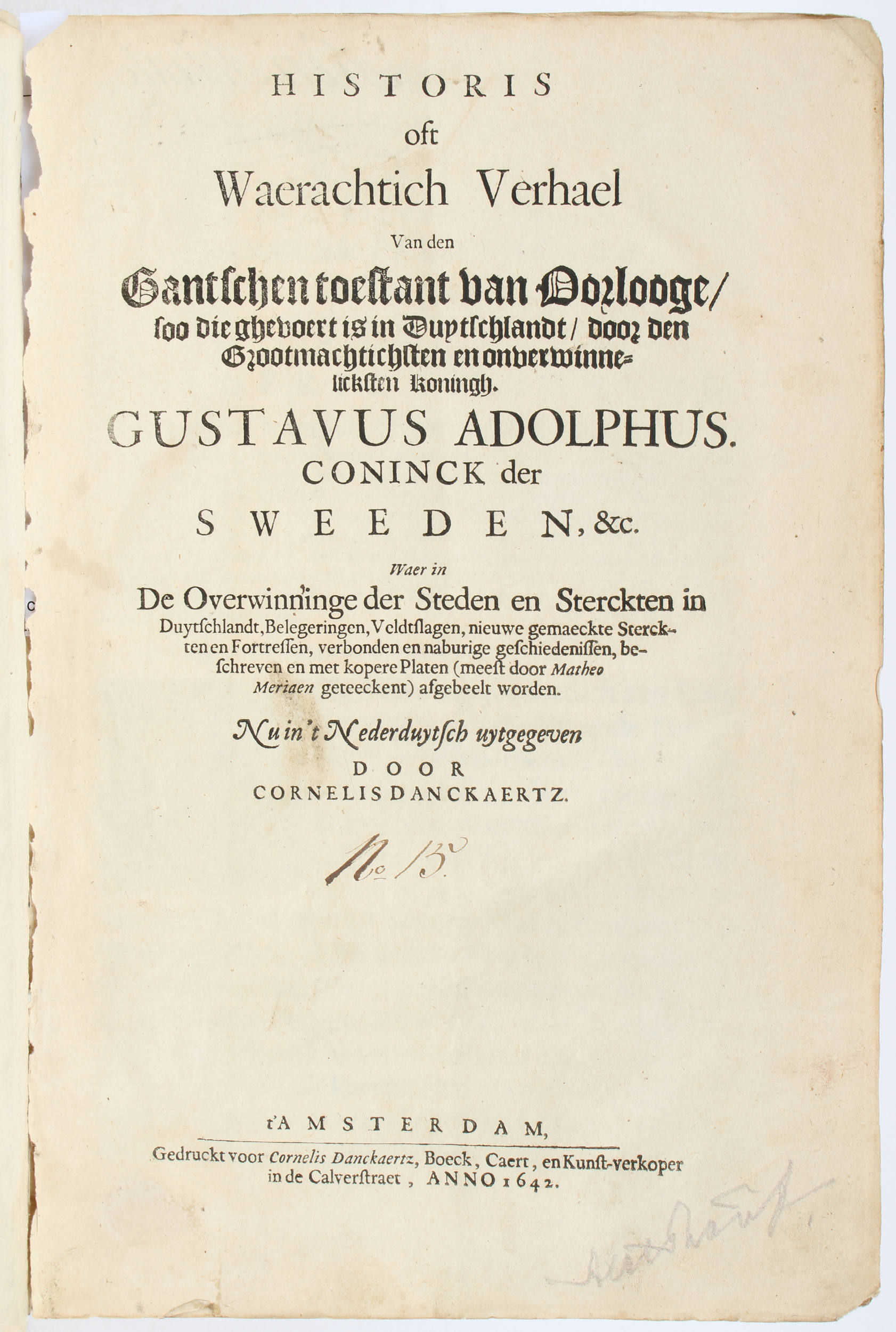 (Abelin), Historis oft waerachtich verhael. 1642
