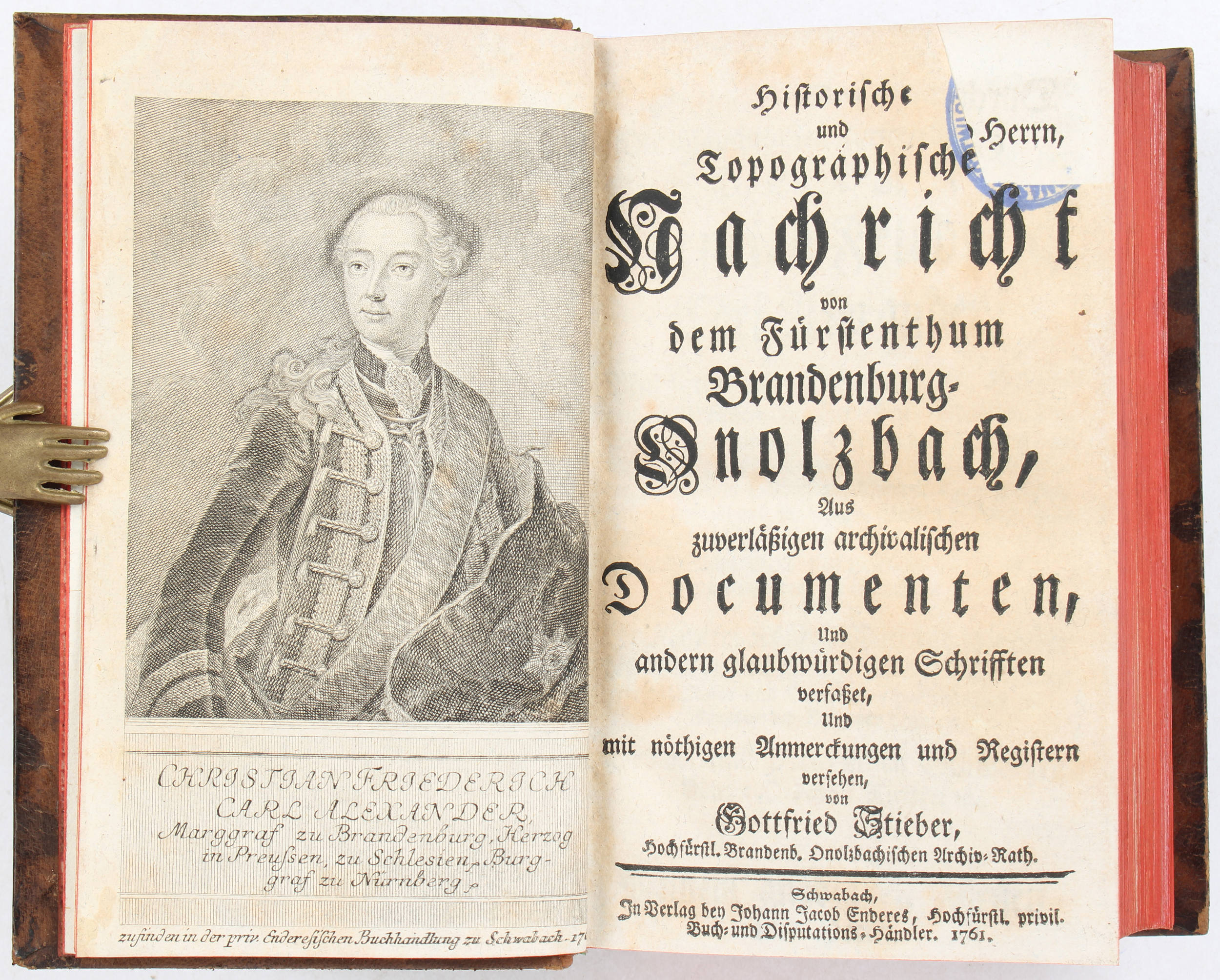 Stieber, Brandenburg-Onolzbach / 3 Bde.