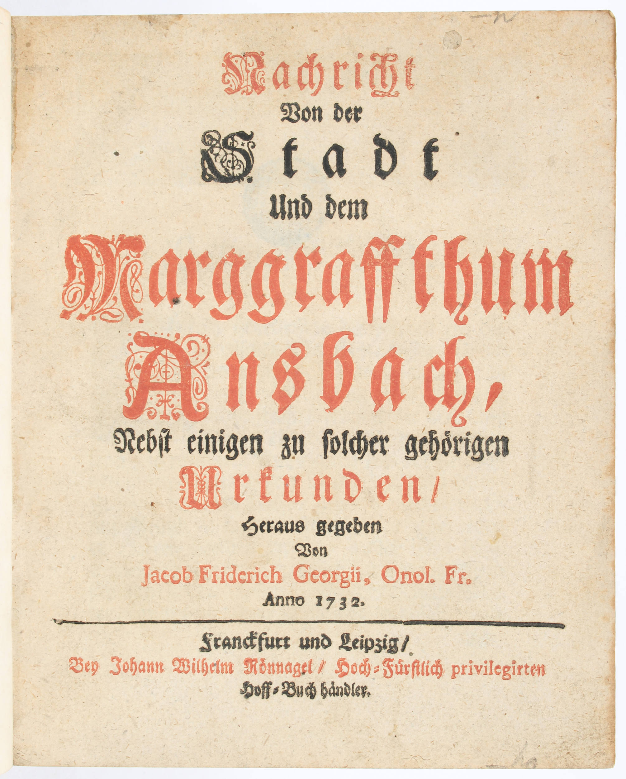 Stieber, Brandenburg-Onolzbach / 3 Bde.