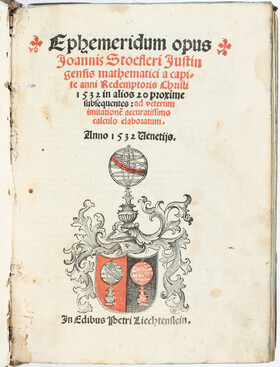 Stoeffler, Ephemeridum opus. Venedig 1532