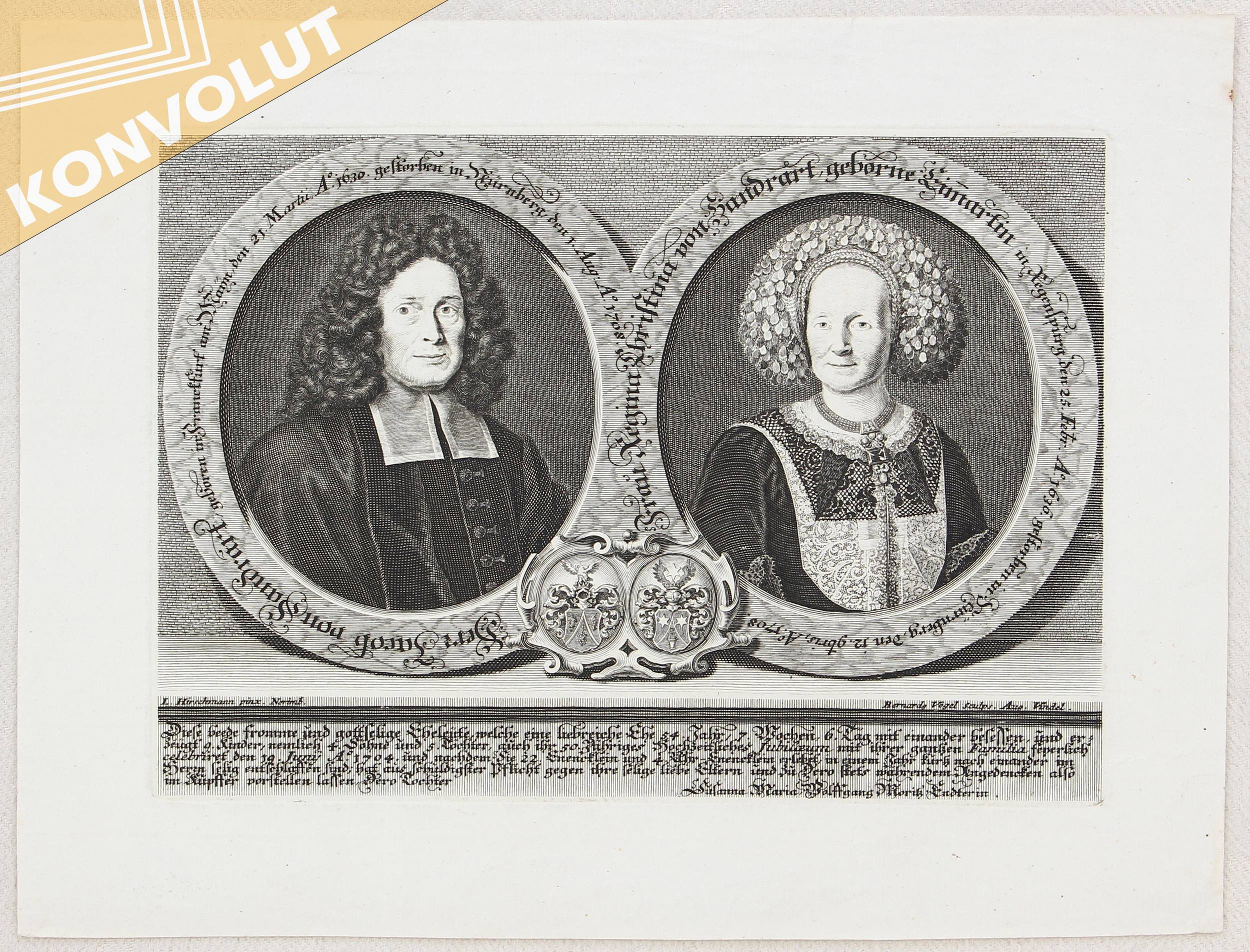 Porträt-Konvolut. Ca. 80 Bll.