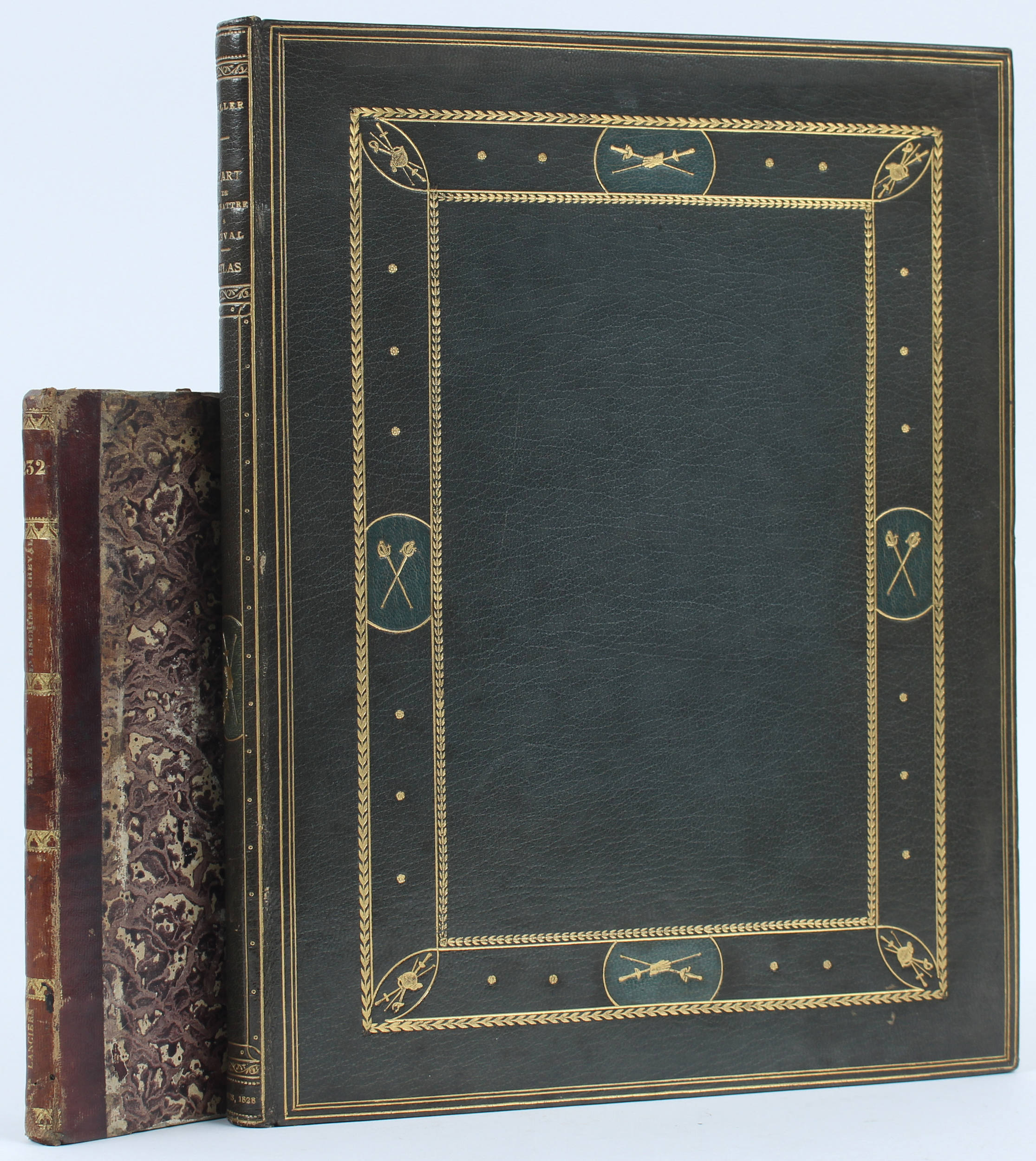 Muller, Théorie sur l'escrime á cheval. 1828. 2 Bde.