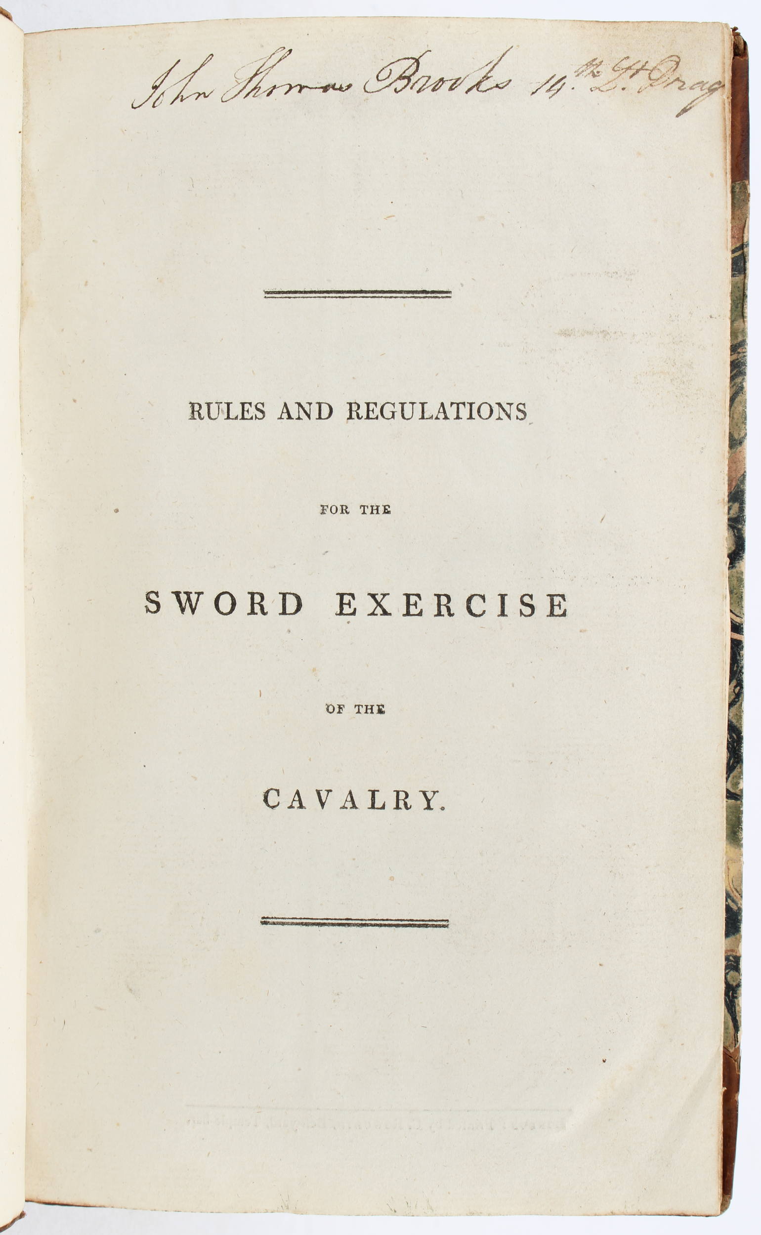 Marchant, Sword exercise for the cavalry + 1 Bl.