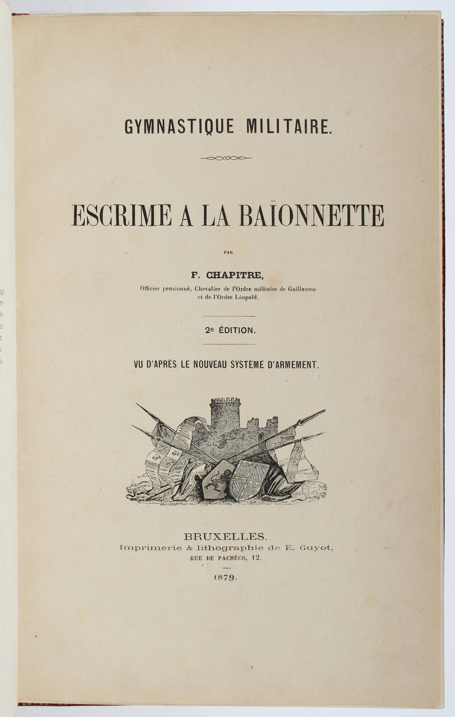 Chapitre, Escrime à la baïonnette