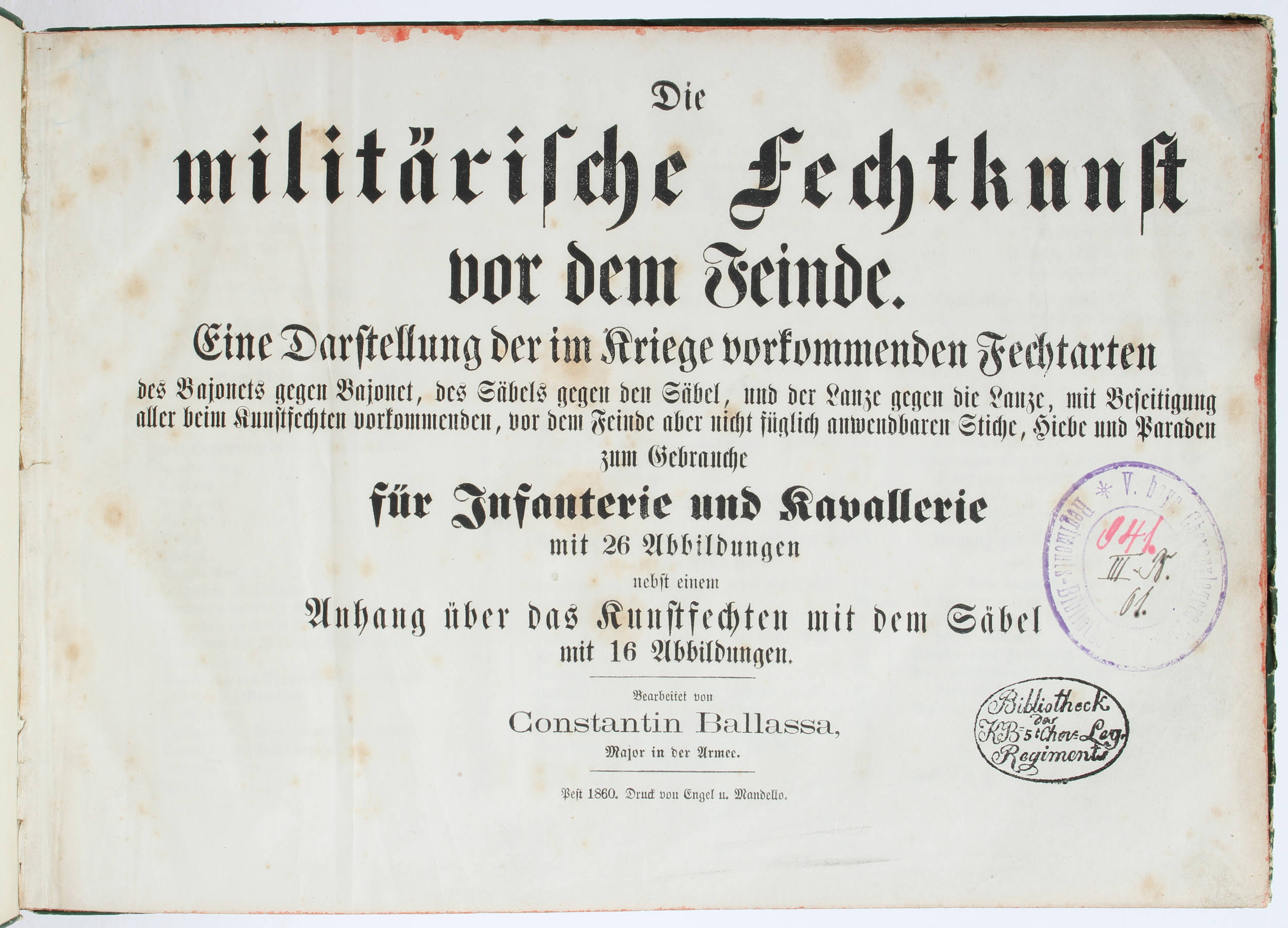 Ballassa, Militärische Fechtkunst