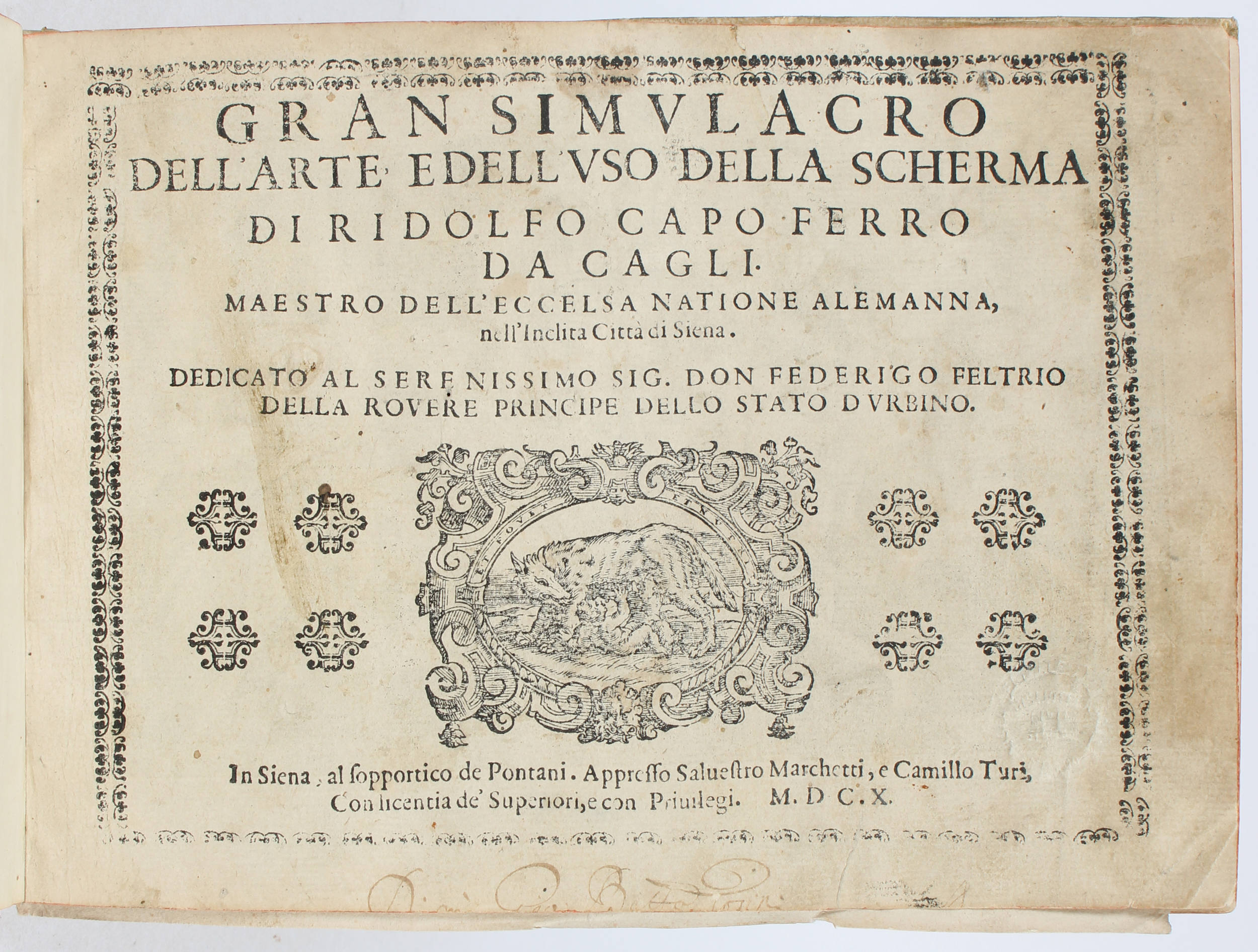 Capoferro, Gran simulacro della scherma (Tafeln)