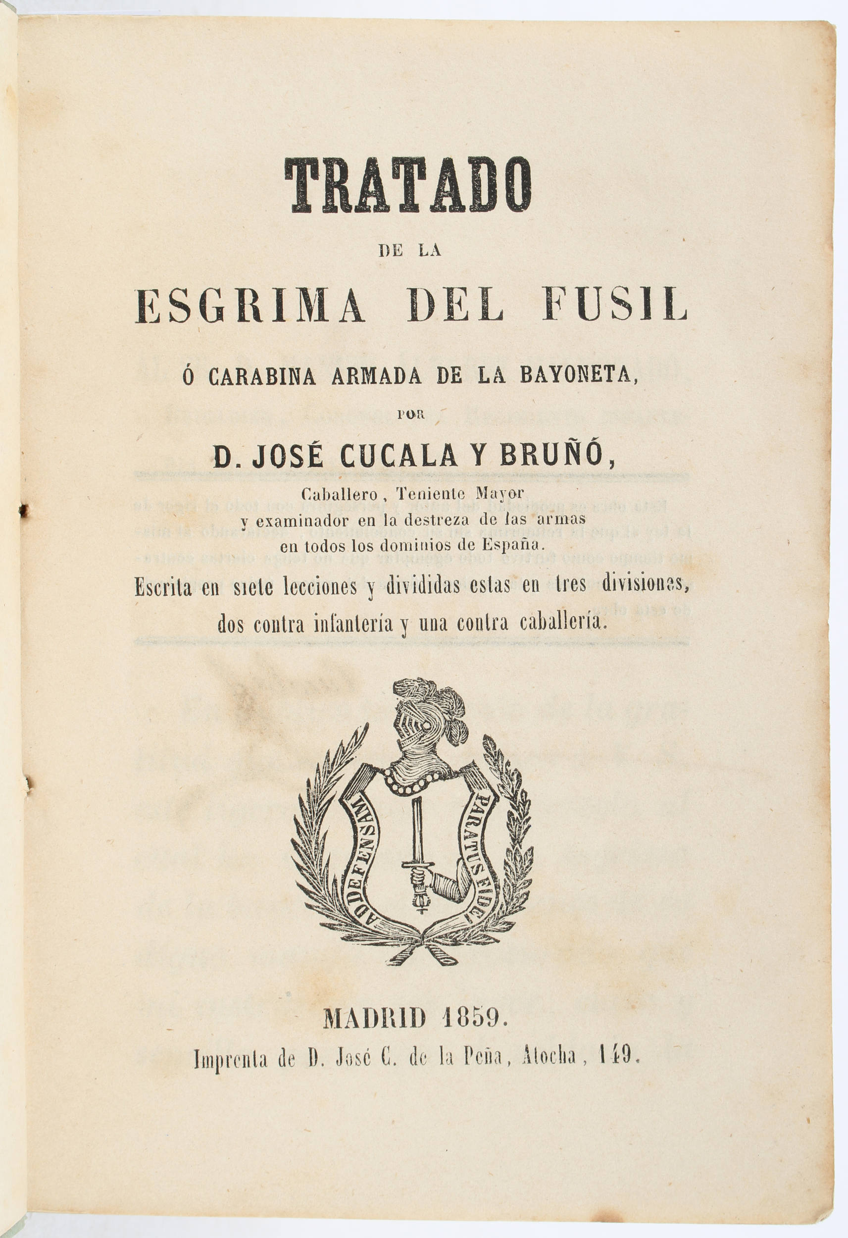 Cucala y Bruñó, Esgrima del fusil / 2 Bde.