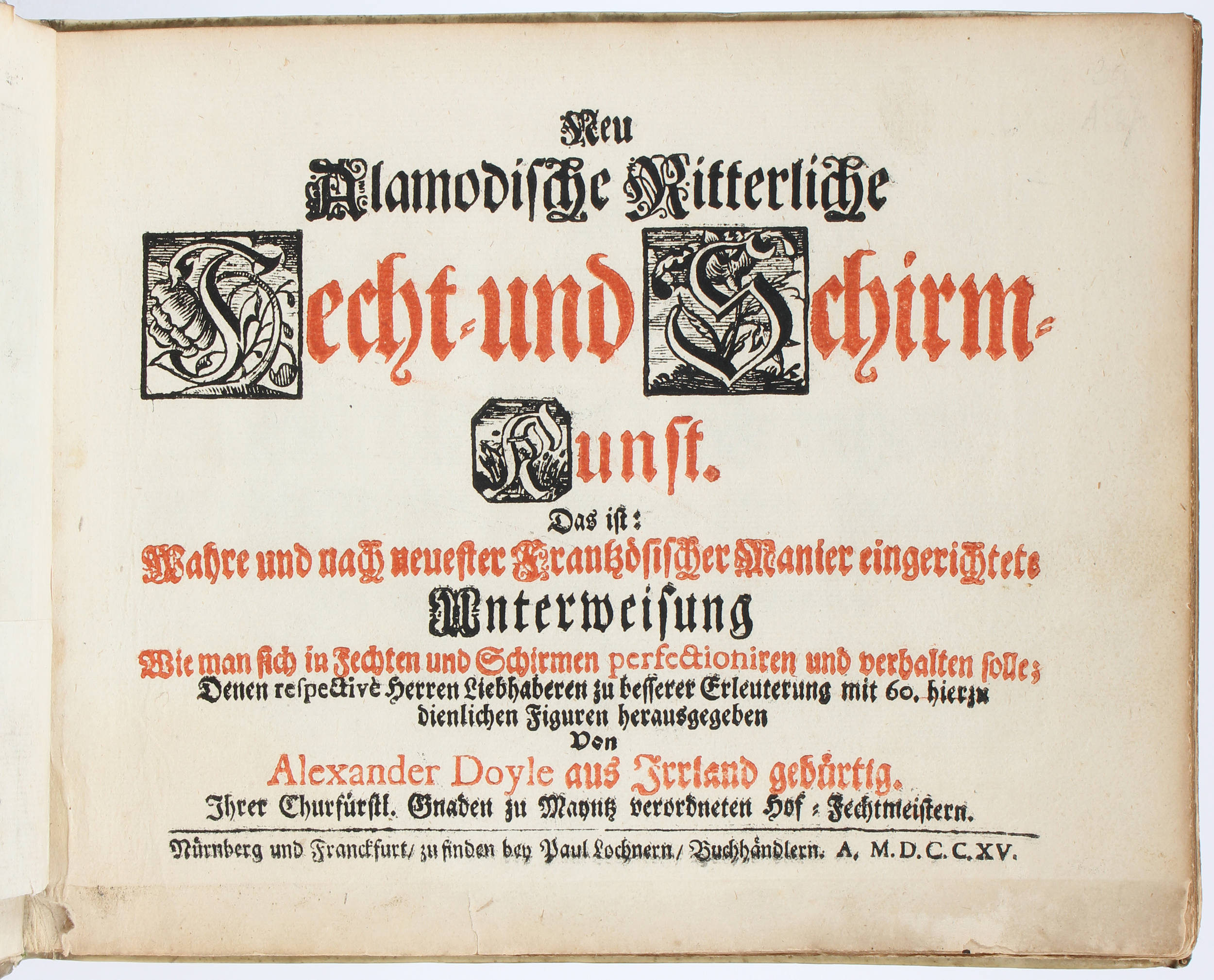 Doyle, Fecht- und Schirmkunst