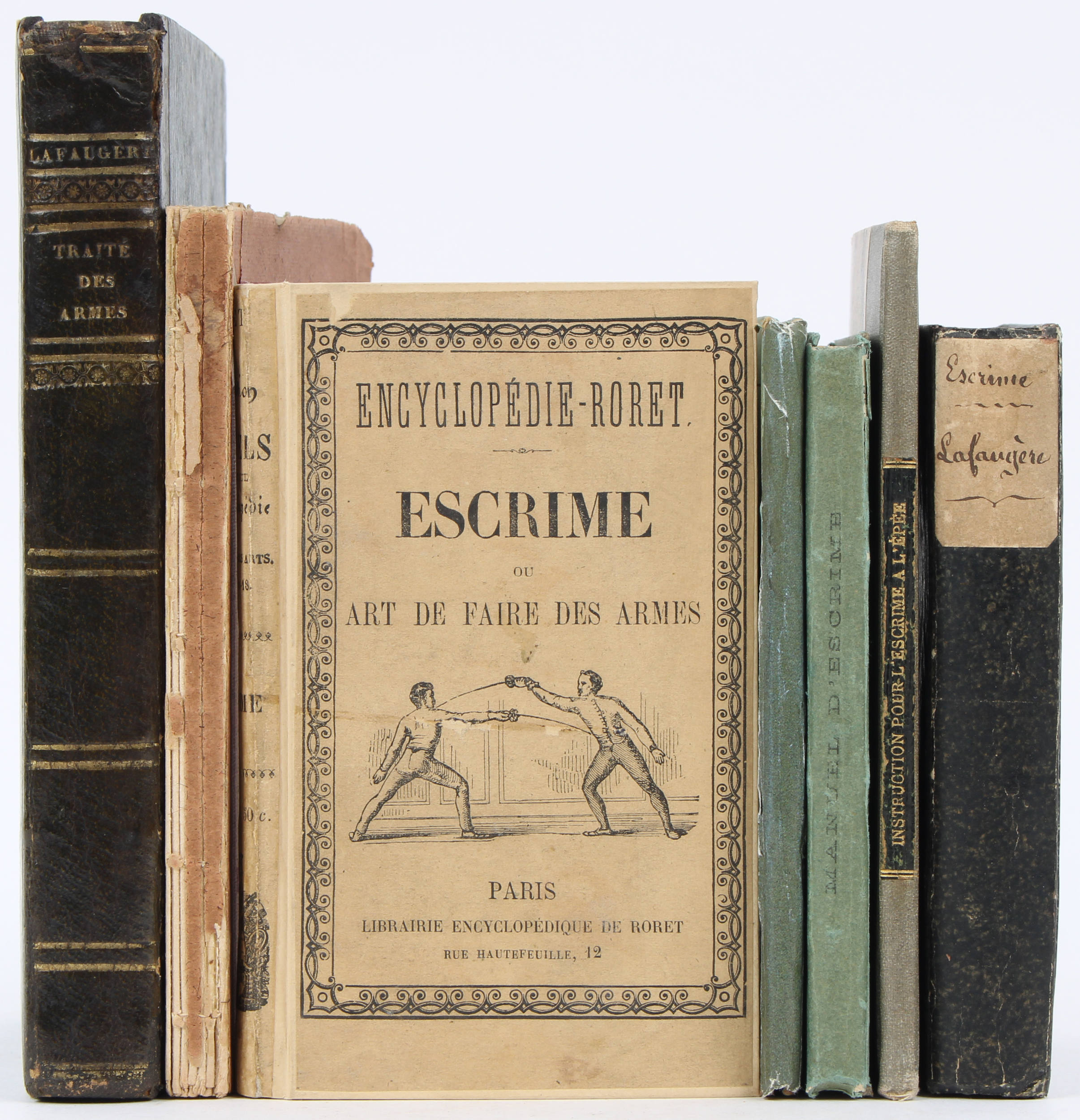 Konvolut Escrime. 1825-1909. 7 Bde.
