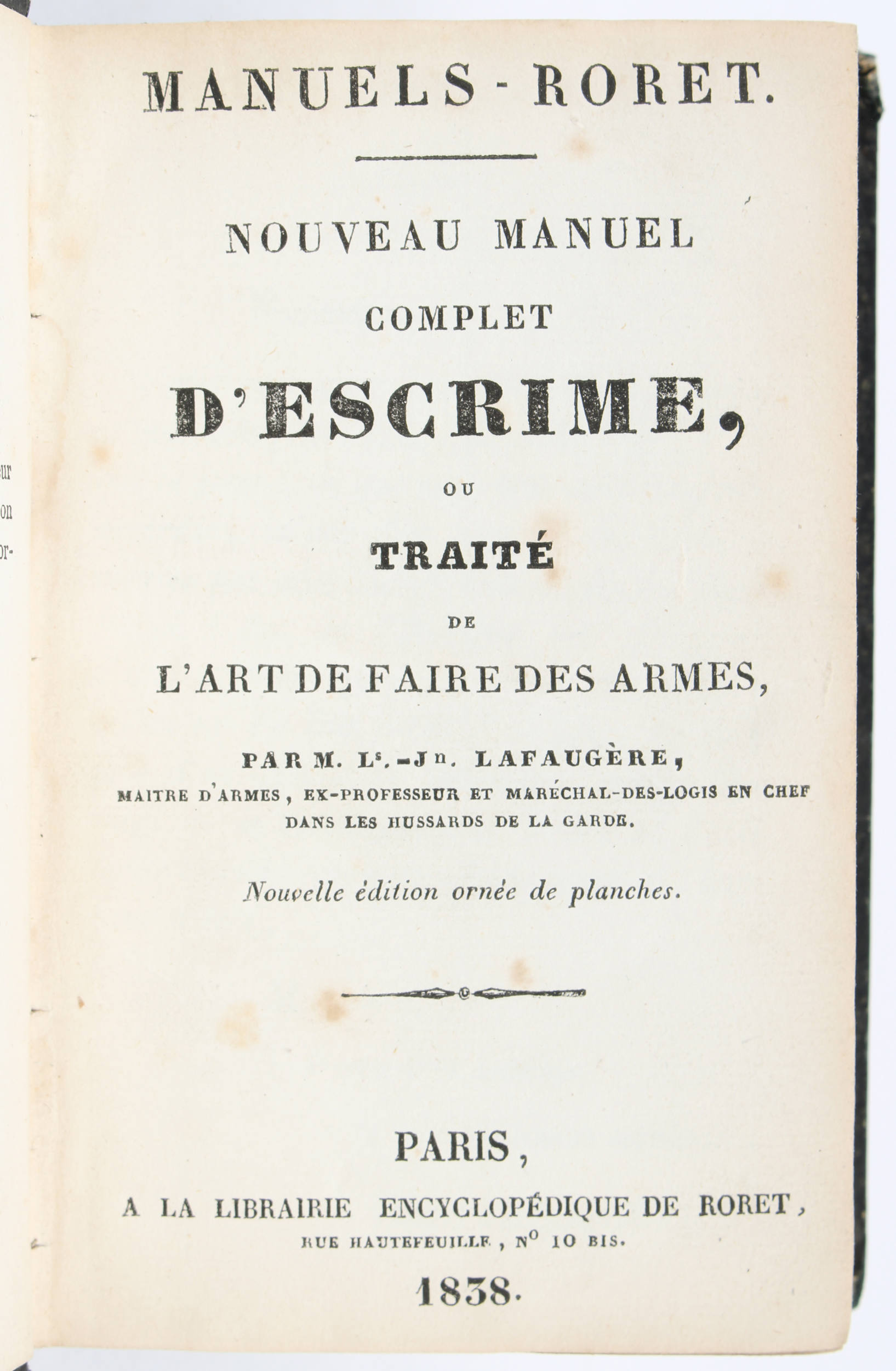 Konvolut Escrime. 1825-1909. 7 Bde.