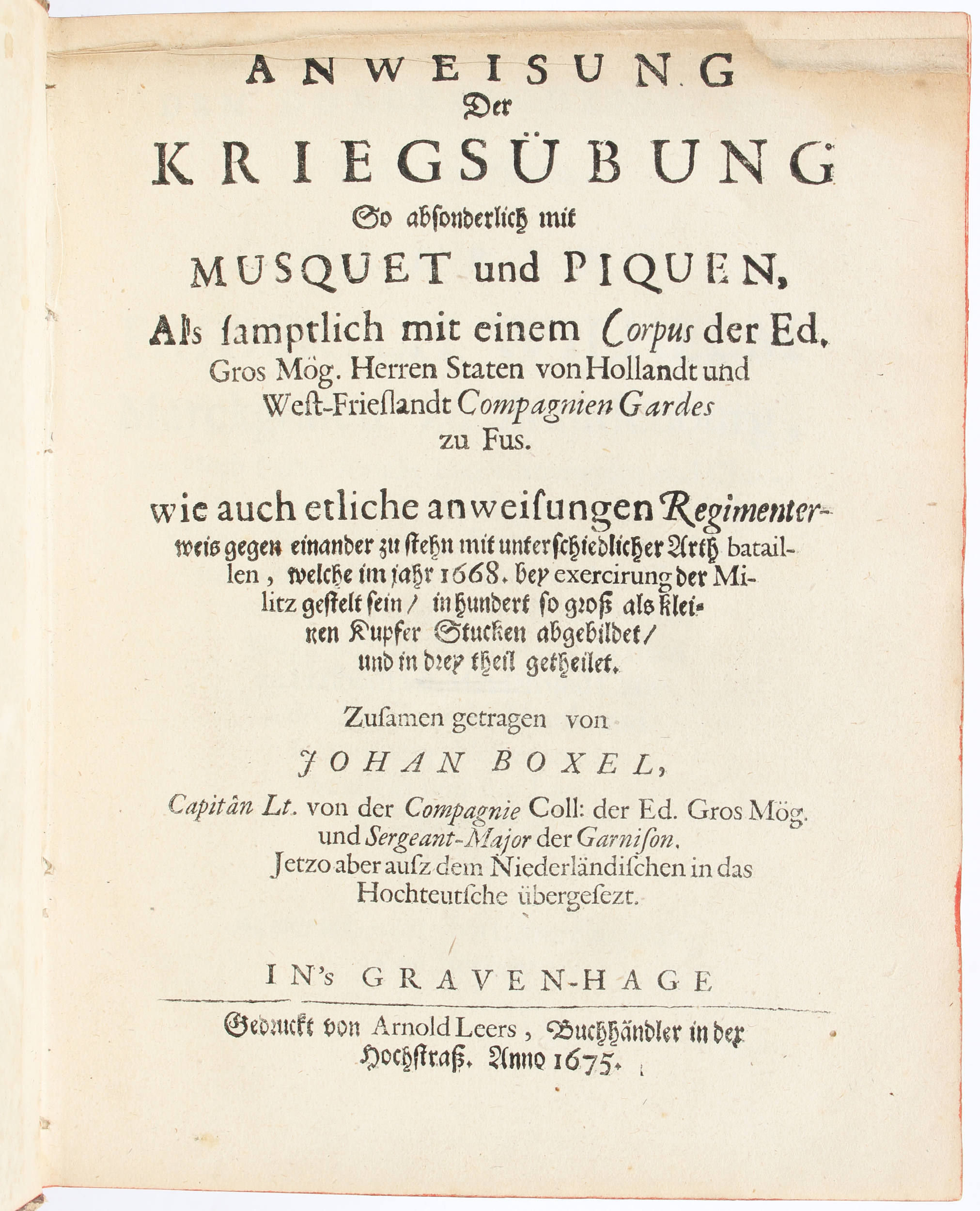 Boxel, Kriegsübung