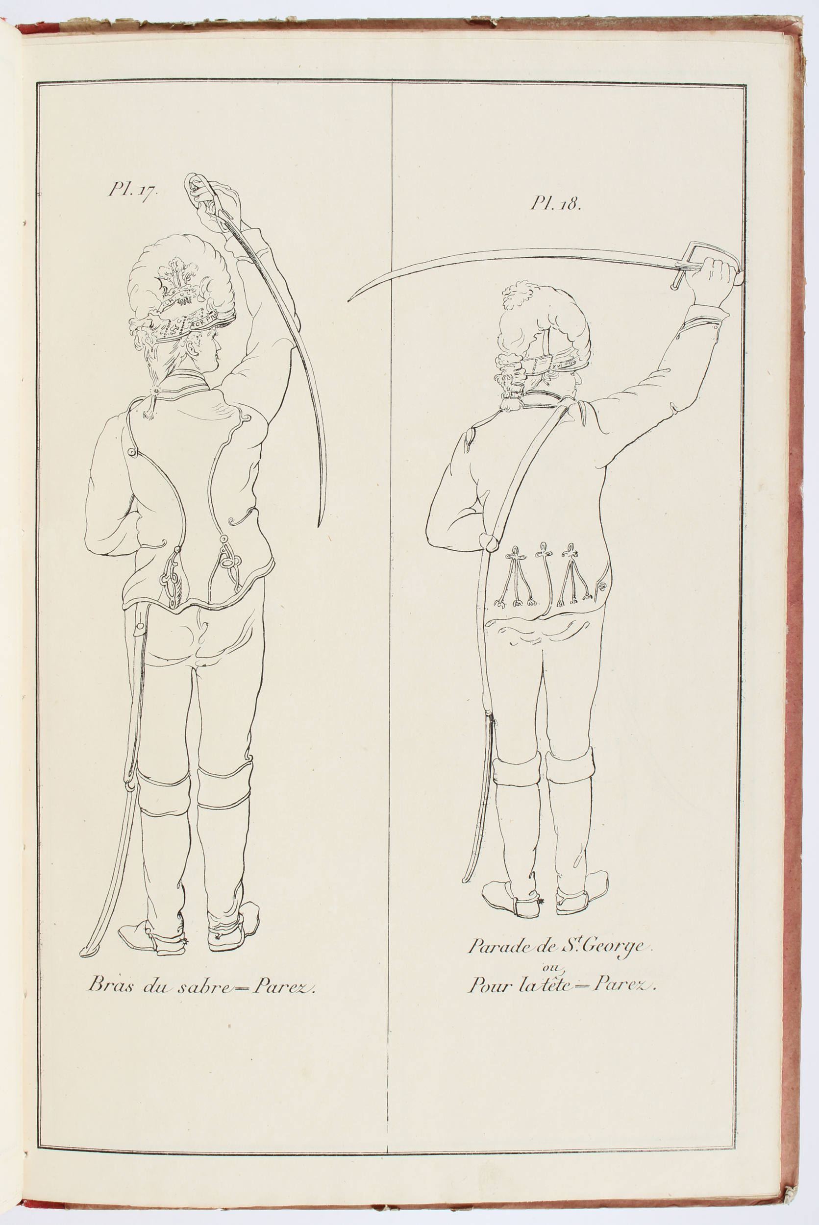 Fawcett, Planches sur l'exercice du sabre