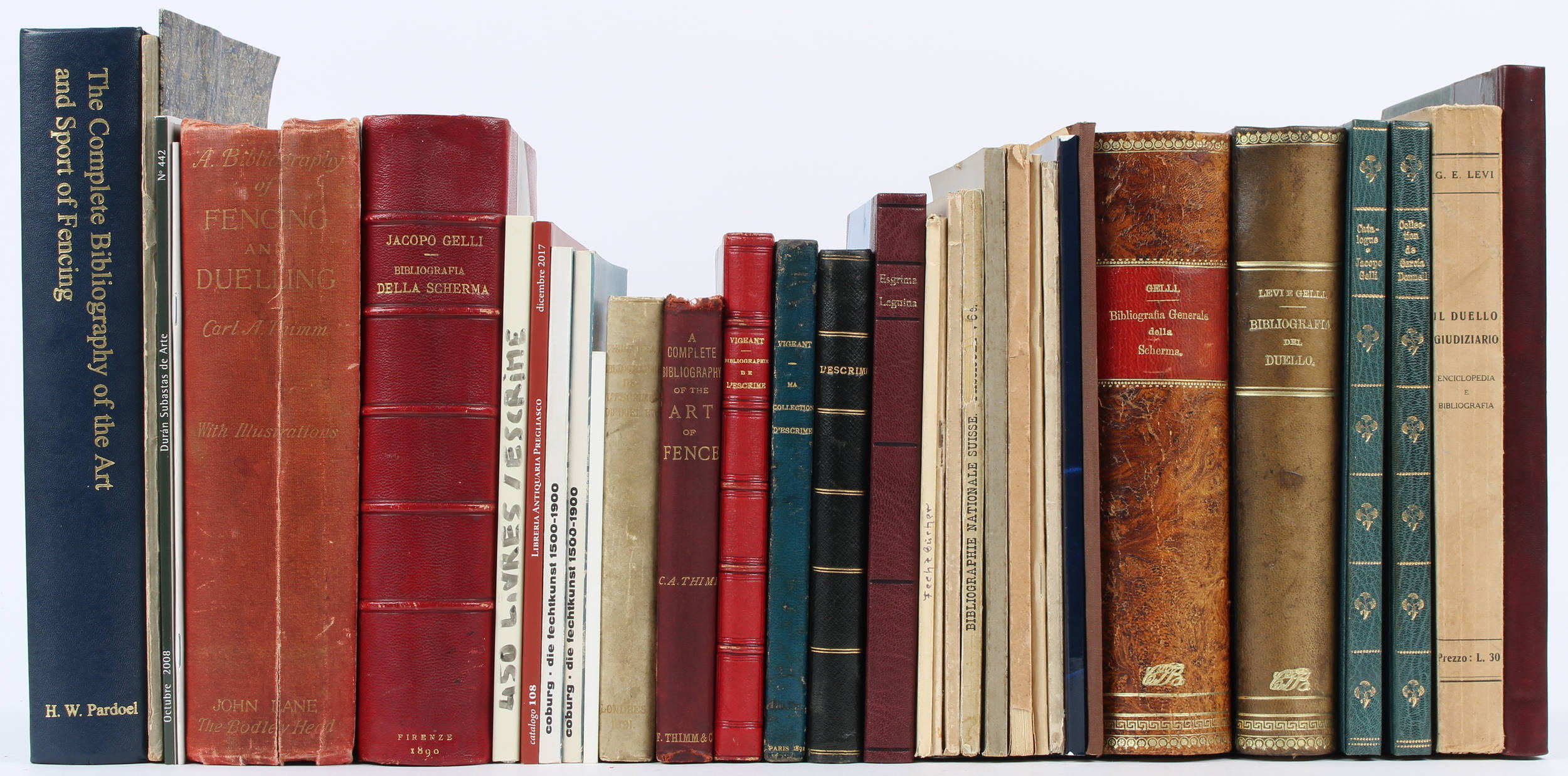 Bibliografien zum Fechten. 1874-2017. 34 Bde.