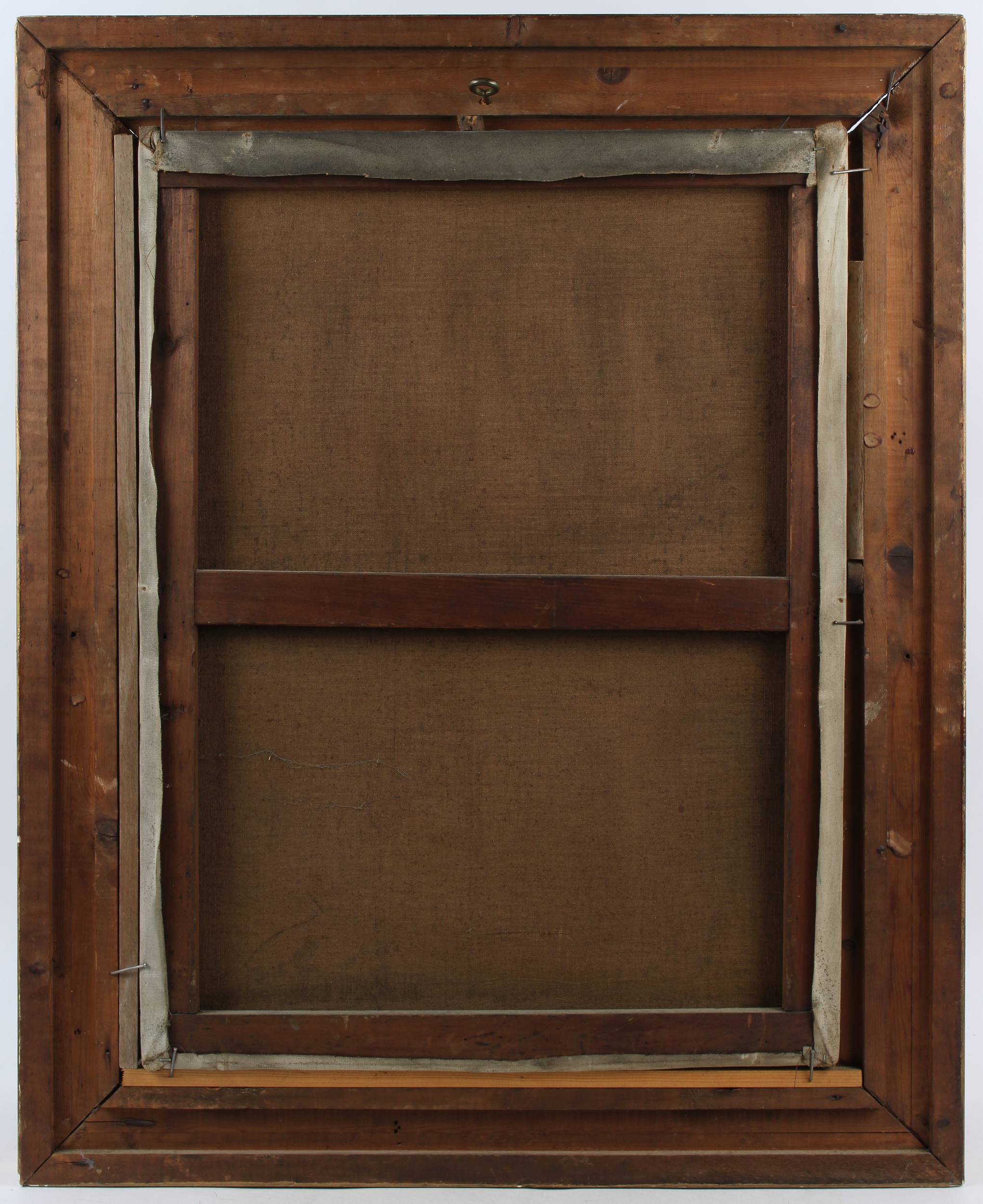Porträt eines Fechters. Öl auf Leinwand. um 1890