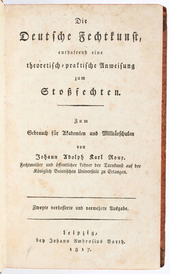 Roux, Deutsche Fechtkunst