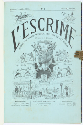 L'Escrime. Gazette des salles d'armes. 1881-1883. 7 Bde.