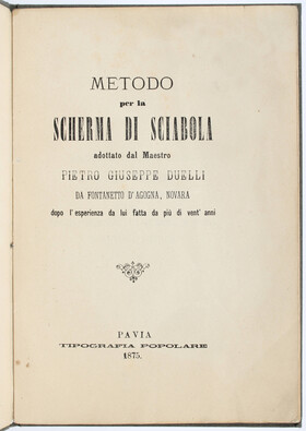 Duelli, Metodo di sciabola