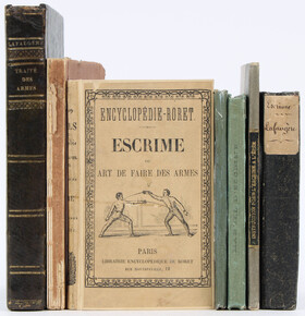 Konvolut Escrime. 1825-1909. 7 Bde.