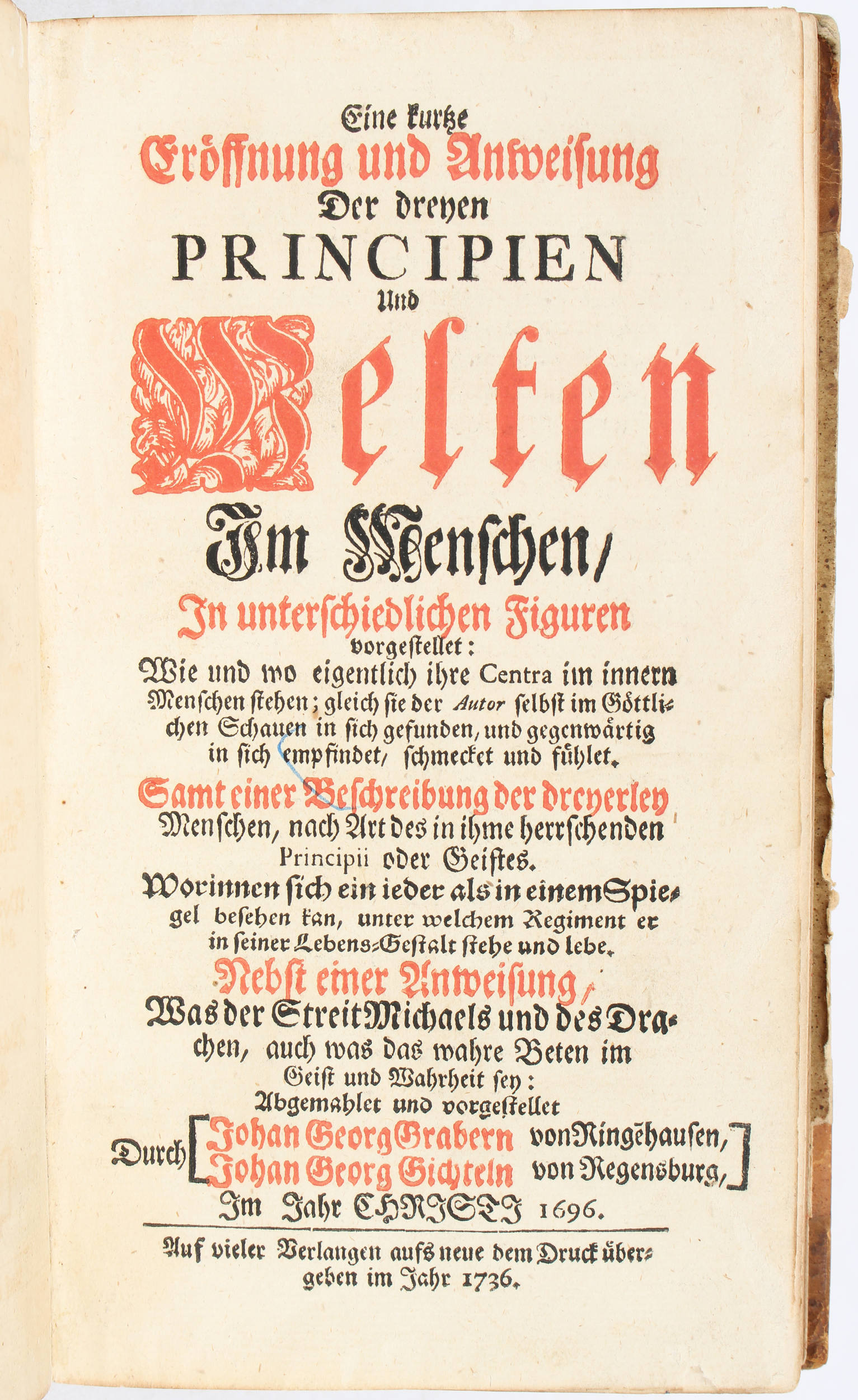 Gichtel/Graber, Dreyen Principien im Menschen