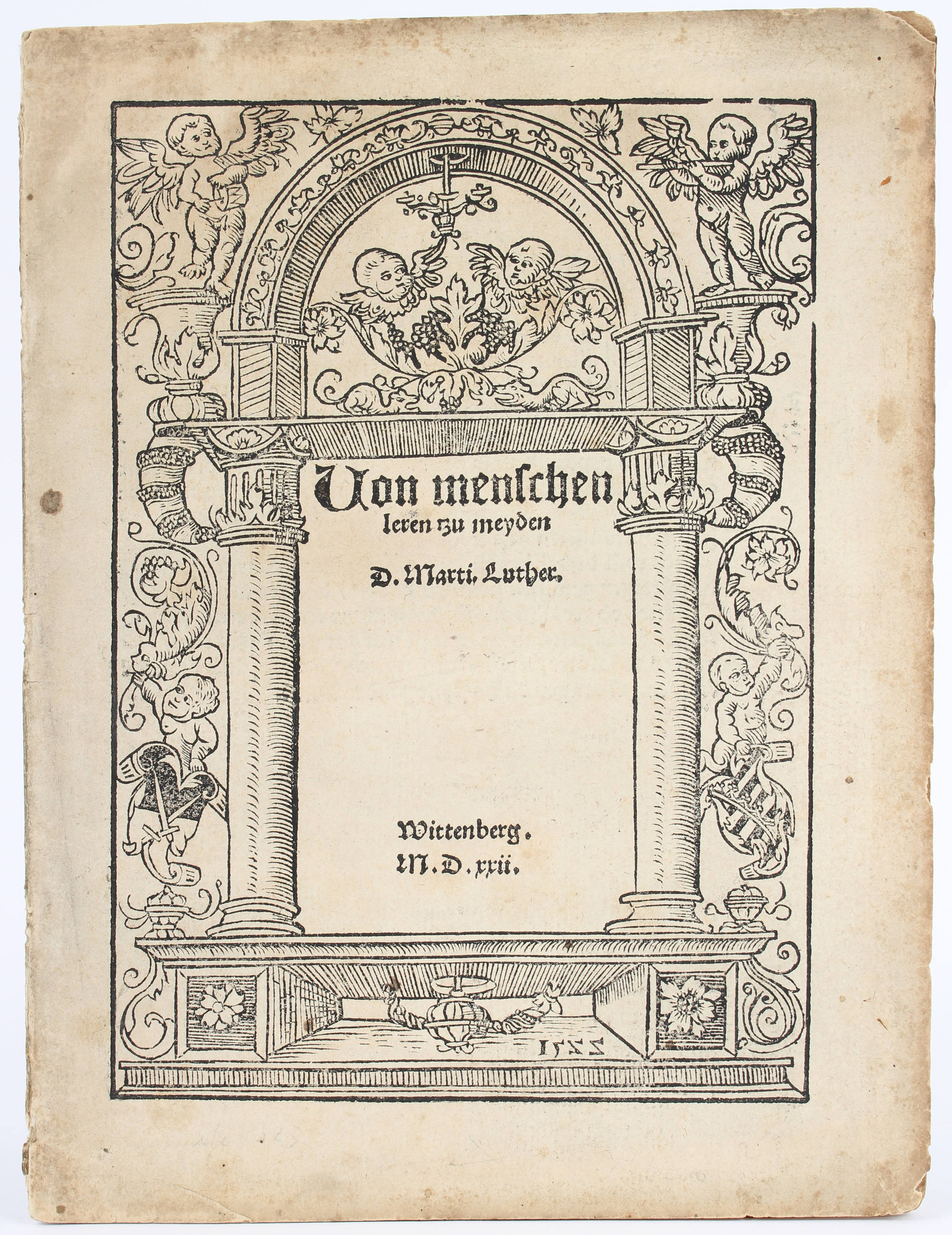 Luther, Von menschen leren tzu meyden
