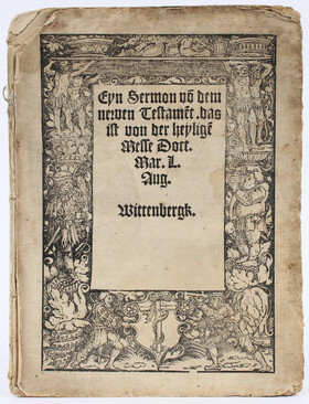 Luther, Eyn Sermon von dem newen Testament