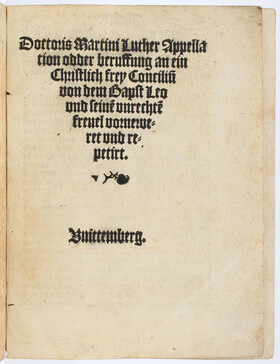 Luther, Appellation odder beruffung