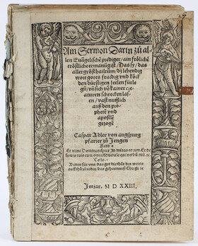 Adler, Sammelband mit 4 Schriften. 1523-1548