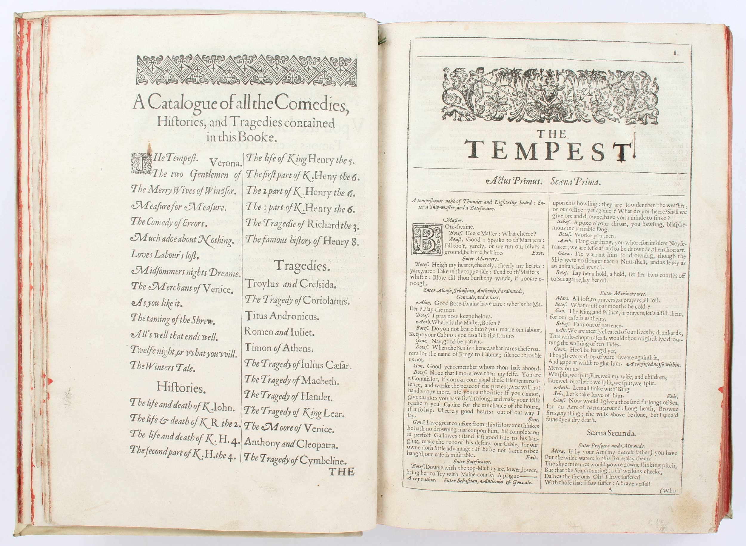 Shakespeare, The Second Folio. 1632