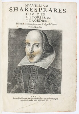Shakespeare, The Second Folio. 1632
