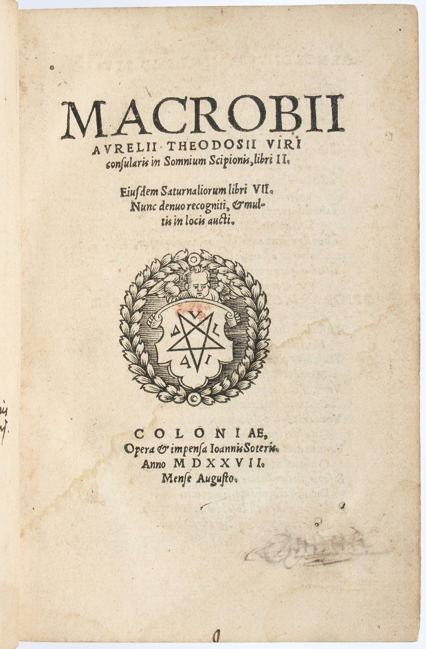 Macrobius, In somnium Scipionis