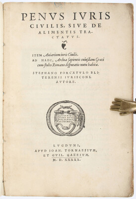 Forcadel, Penus iuris civilis, de alimentis